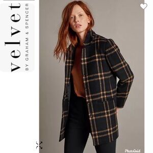 Velvet by Graham & Spencer “Jasmann”
Wool plaid jacket